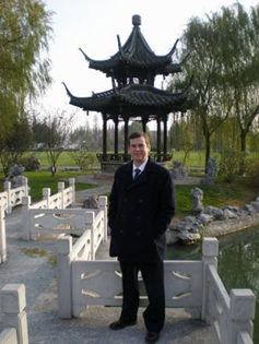 Bill Shelley at State Guesthouse in Yangzhou, China