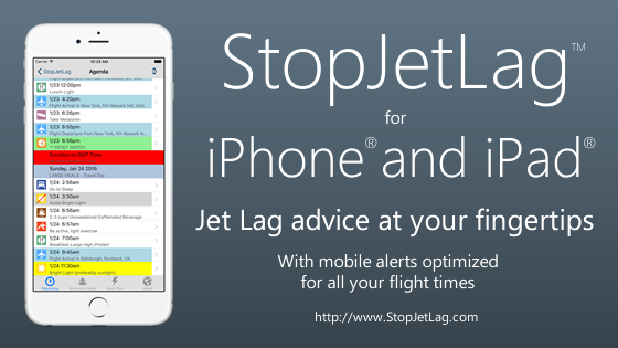 StopJetLag for iOS 9 on iPhone and iPad