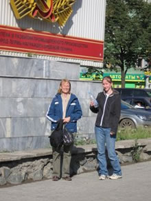 Dawn and Johanna Dresser in Russia