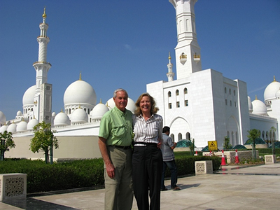 Rosie and Ladd Jones in Abu Dhab