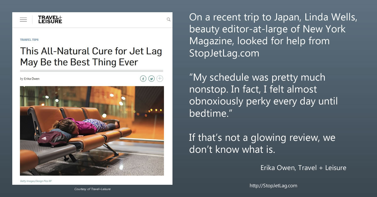 This AllNatural Cure for Jet Lag May Be the Best Thing Ever Stop Jet Lag