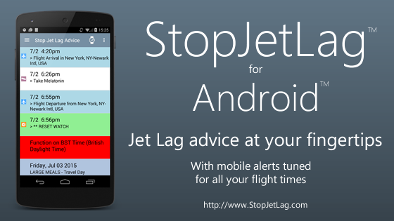StopJetLag for Android